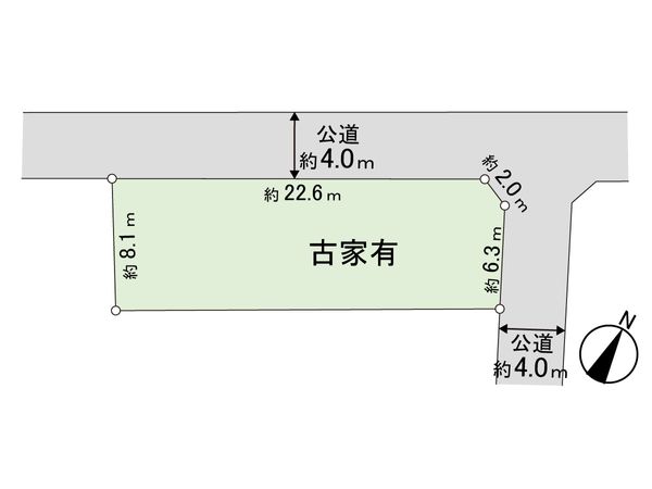 大和市南林間9丁目 土地 区画図 大和市南林間9丁目 土地 区画図