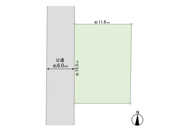 大和市渋谷3丁目 古家付土地 区画図 大和市渋谷3丁目 古家付土地 区画図