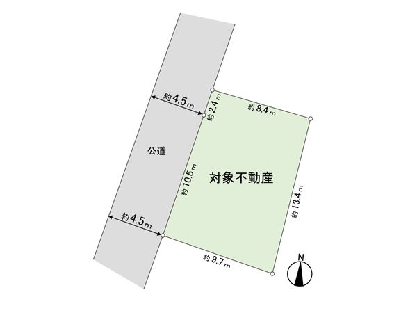 横浜市瀬谷区上瀬谷町 古家付土地 区画図 横浜市瀬谷区上瀬谷町 古家付土地 区画図