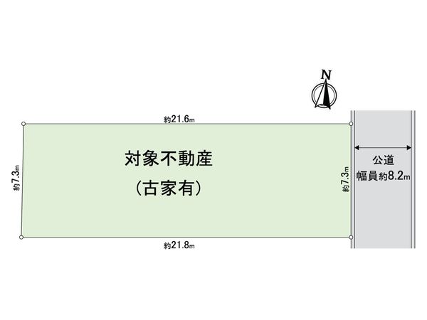 大和市中央林間1丁目 古家付土地 区画図 大和市中央林間1丁目 古家付土地 区画図