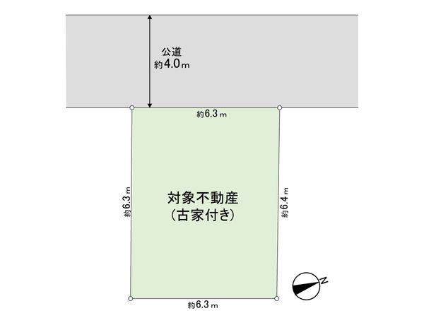 大和市深見台2丁目 古家付土地 区画図 区画図