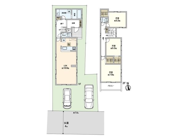 大和市福田5丁目 新築戸建 間取図