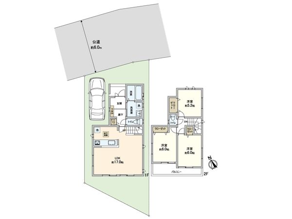 大和市下鶴間 新築戸建 間取図(平面図)