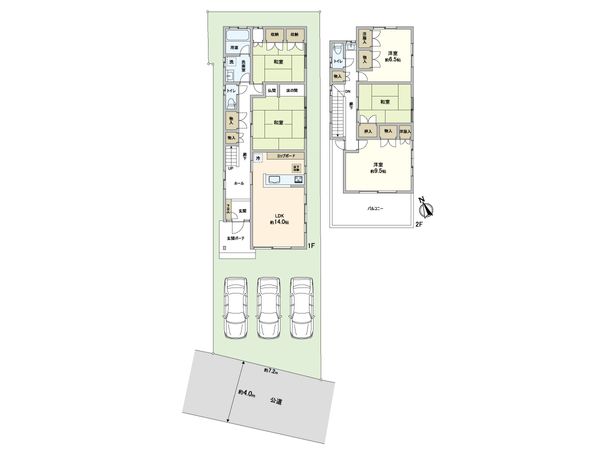 大和市福田 戸建 間取図(平面図) 大和市福田 戸建 間取図(平面図)
