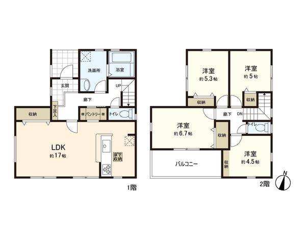 大和市南林間9丁目 新築戸建 間取図(平面図)
