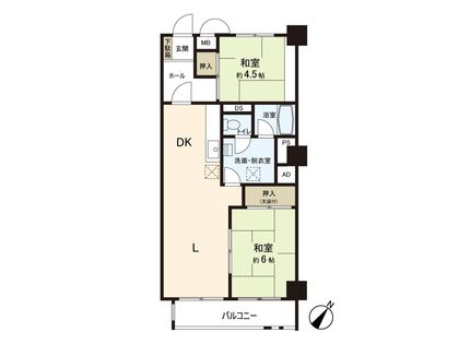 南林間リバゲイン 間取図(平面図)