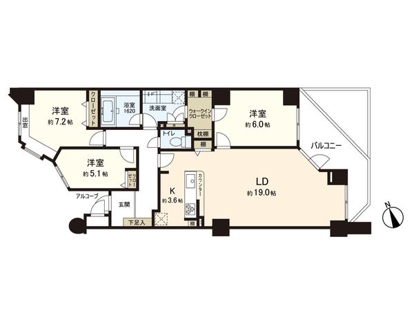 マークスプリングス メゾンB 間取図(平面図) 間取図(平面図)