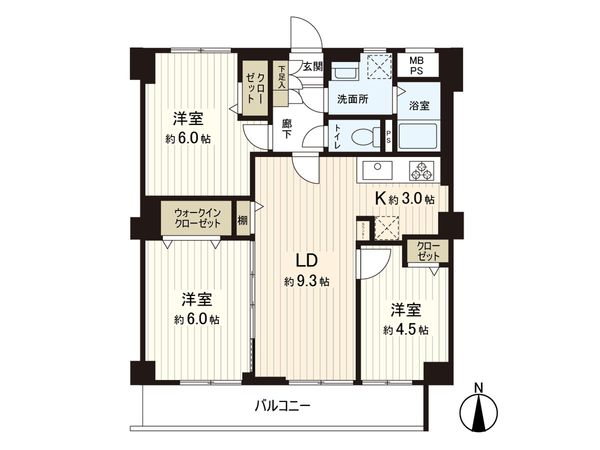 シティコープ大和 間取図(平面図) 間取図(平面図)