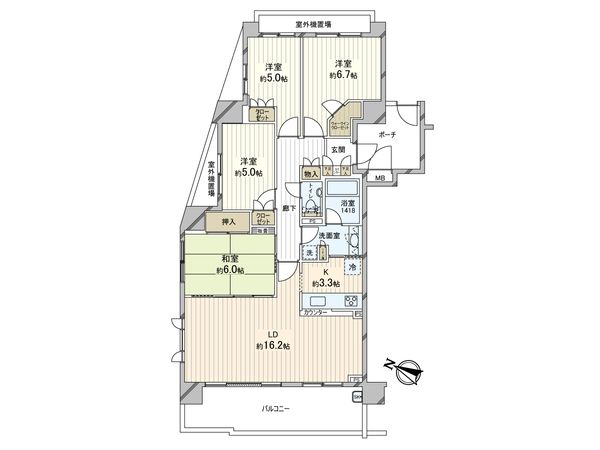 セ・パルレ中央林間 六番館 間取図(平面図) セ・パルレ中央林間 六番館 間取図(平面図)