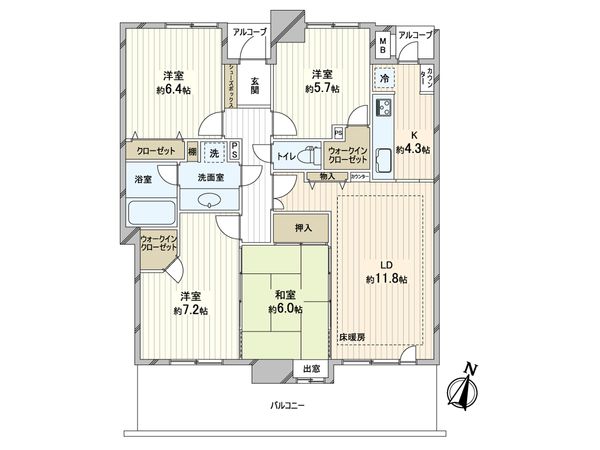 レクセルプラザ鶴間 間取図(平面図) レクセルプラザ鶴間 間取図(平面図)