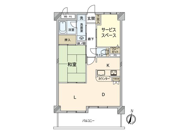 ライオンズマンション大和第6 間取図(平面図)