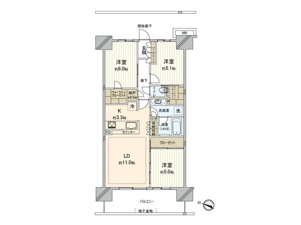 グランアリーナレジデンス 間取図(平面図)