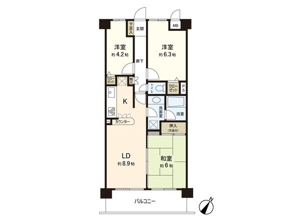 フォーチュン21南林間 間取図(平面図) フォーチュン21南林間 間取図(平面図)