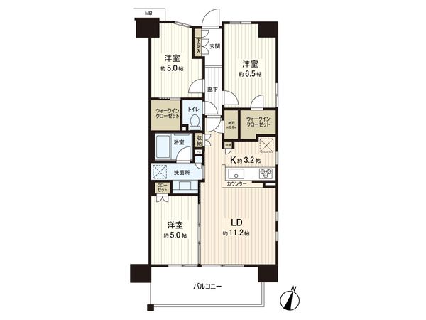シティテラス大和 ブリーズコート 間取図(平面図) 間取図(平面図)