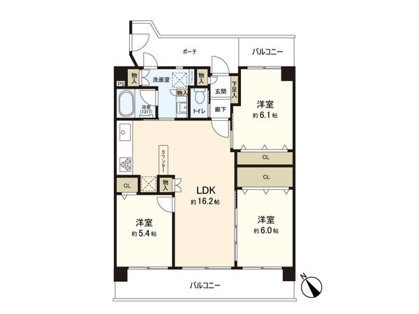 コトーつきみ野 間取図(平面図) 間取図(平面図)