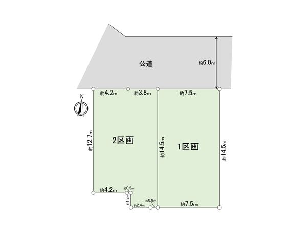渋谷7丁目 土地 区画図