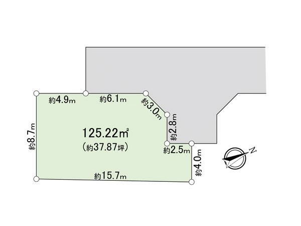 若松6丁目 土地 5区画 区画図