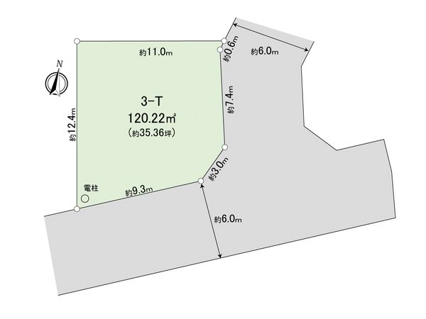 上鶴間本町9丁目 土地3―T区画 区画図 上鶴間本町9丁目 土地3―T区画 区画図