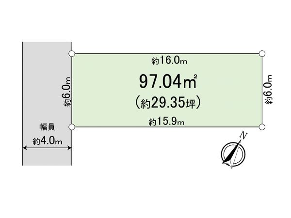 相南2丁目 土地 1区画 区画図 区画図
