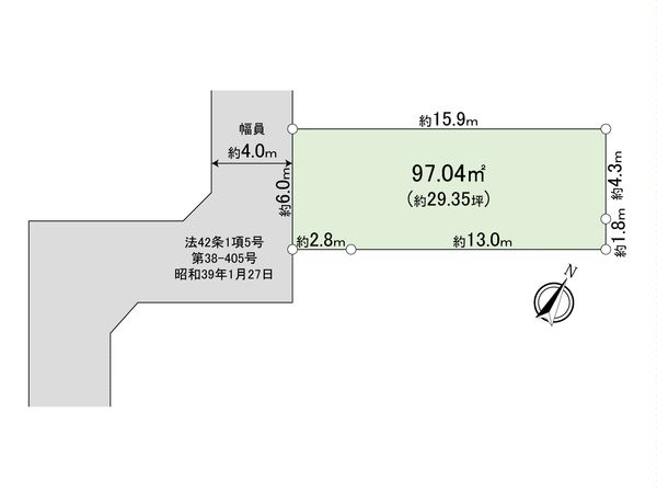 相南2丁目 土地 2区画 区画図 区画図