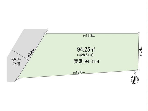上鶴間3丁目 土地 区画図 上鶴間3丁目 土地 区画図