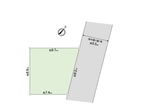 上鶴間1丁目 土地 2区画 区画図 上鶴間1丁目 土地 2区画 区画図