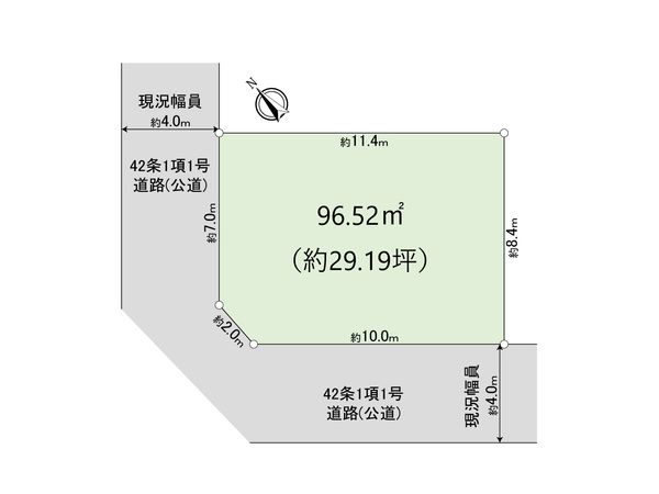 栄町 土地 区画図