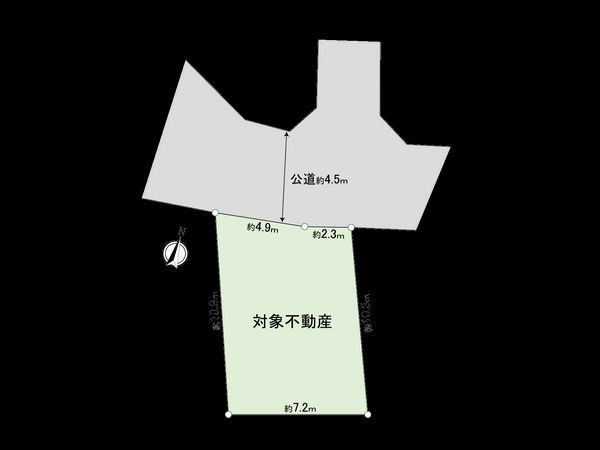 中央区緑が丘二丁目 土地 区画図 中央区緑が丘二丁目 土地 区画図