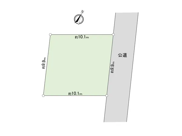 【地型】約99平米の整形地。閑静な住宅街です。※セットバック面積調査中。