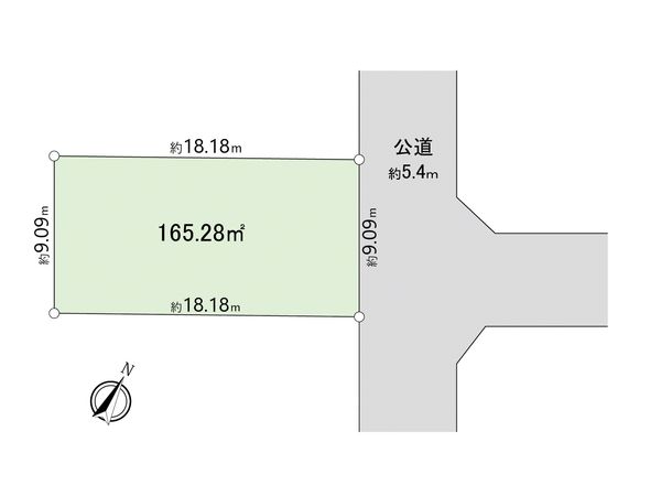 東林間4丁目 土地 区画図 区画図
