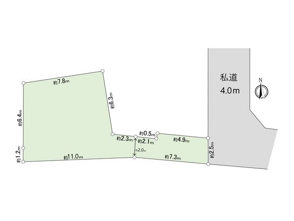 座間1丁目 土地 区画図