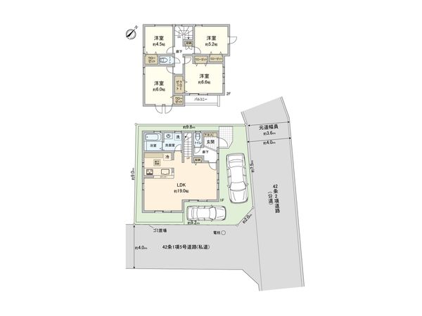 豊町 新築戸建 間取図(平面図) 豊町 新築戸建 間取図(平面図)