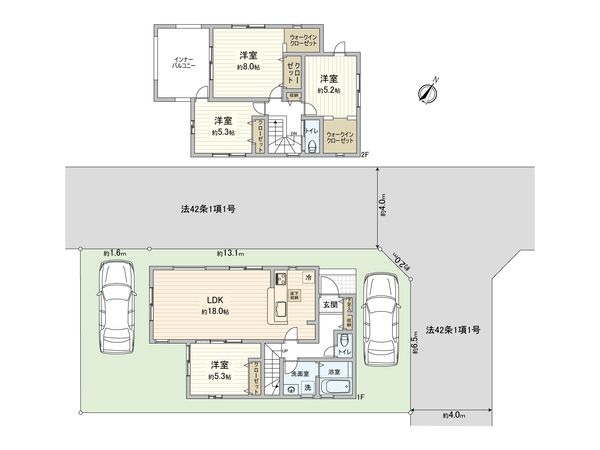 相模台7丁目 新築戸建 1号棟 間取図(平面図)