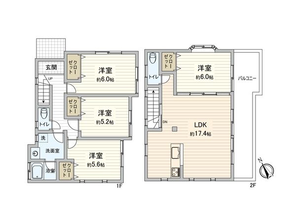 相模が丘2丁目 戸建 間取図(平面図) 間取図(平面図)