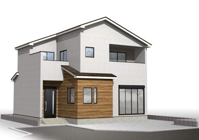 西大沼2丁目 新築戸建 外観パース図