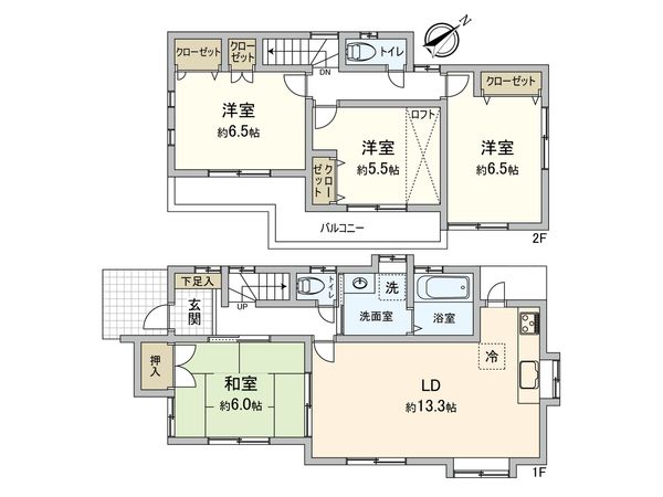 南区相武台3丁目 戸建 間取図(平面図) 南区相武台3丁目 戸建 間取図(平面図)