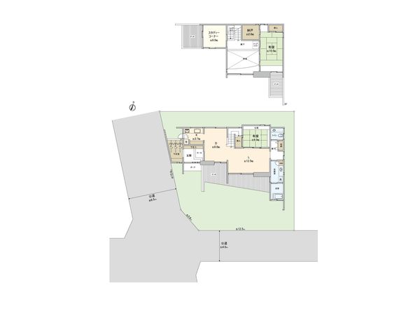 東林間7丁目 戸建 間取図(平面図) 東林間7丁目 戸建 間取図(平面図)