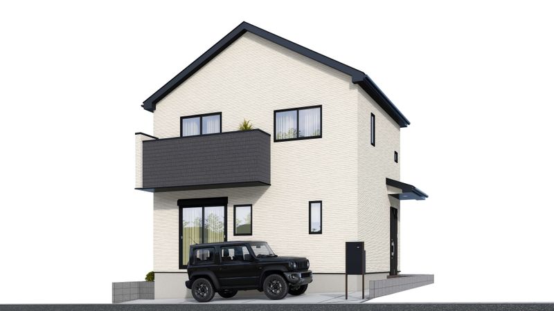 上鶴間1丁目 新築戸建 2号棟 外観パース図