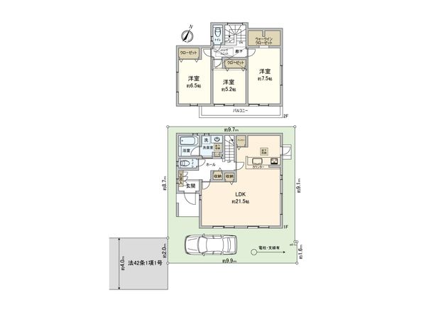 相模台4丁目 新築戸建 間取図(平面図)