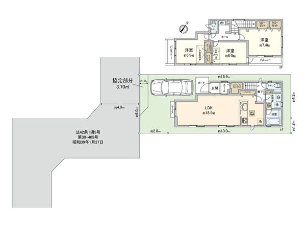 相南2丁目 新築戸建 2号棟 間取図(平面図)