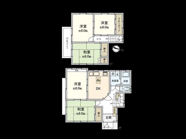 磯部 戸建 間取図(平面図) 磯部 戸建 間取図(平面図)