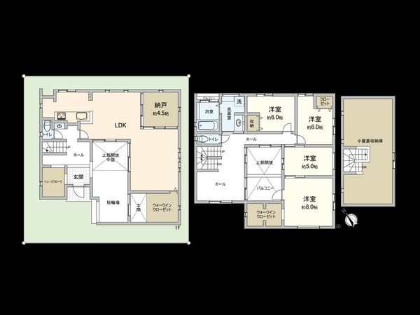 東林間2丁目 戸建 間取図(平面図) 東林間2丁目 戸建 間取図(平面図)