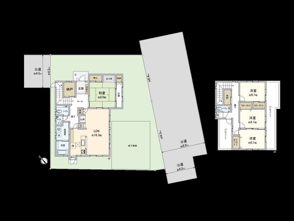 相武台2丁目 戸建 間取図(平面図) 相武台2丁目 戸建 間取図(平面図)