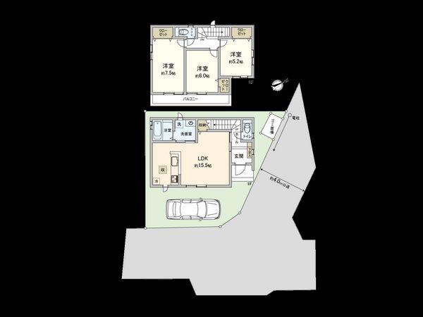 西大沼2丁目 新築戸建E号棟 間取図(平面図) 西大沼2丁目 新築戸建E号棟 間取図(平面図)