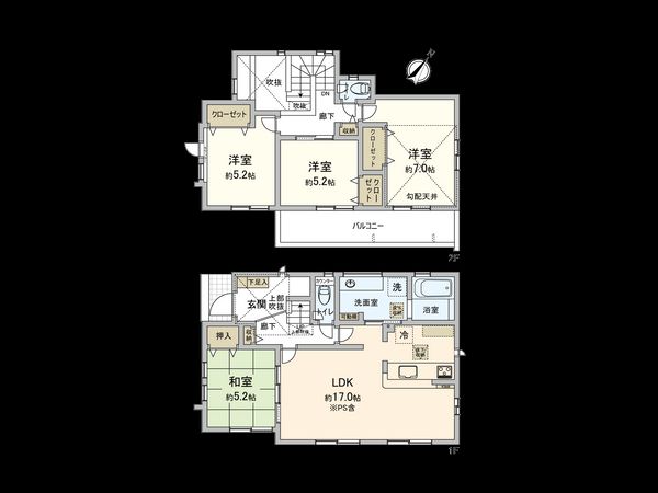 相模台7丁目 新築戸建 間取図(平面図) 相模台7丁目 新築戸建 間取図(平面図)
