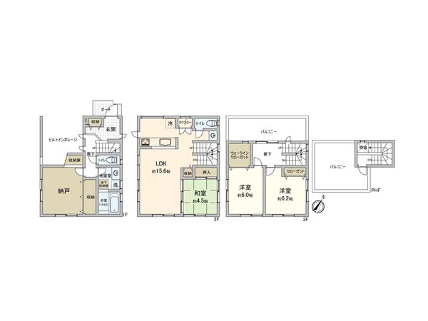 上鶴間本町4丁目 戸建 間取図(平面図)