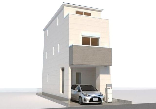 南台3丁目 新築戸建 外観パース図 南台3丁目 新築戸建 外観パース図
