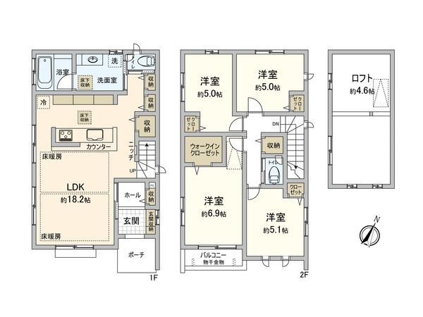 相南3丁目 戸建 間取図(平面図) 相南3丁目 戸建 間取図(平面図)
