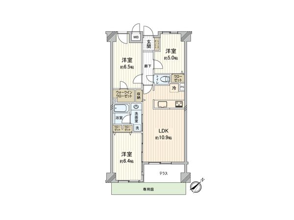ダイアパレス小田急相模原 間取図(平面図) ダイアパレス小田急相模原 間取図(平面図)