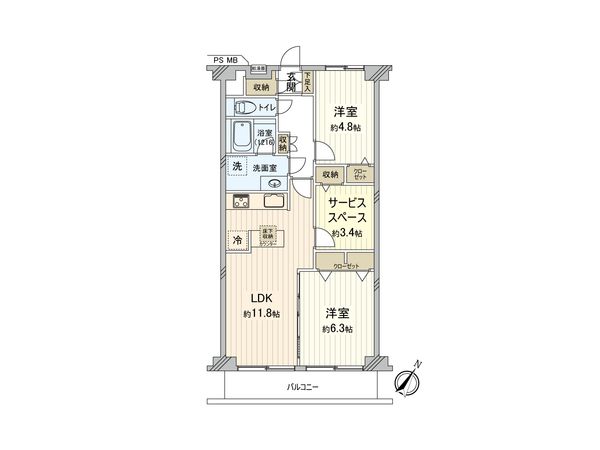 相模大野ハイライズ 間取図(平面図) 相模大野ハイライズ 間取図(平面図)